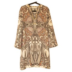 Etro anni '20 - Vestito di mezza lunghezza in lana e seta taglia IT 44