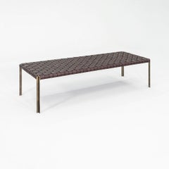 2020s Gratz / Laverne TG-18 Large Bench in Bronze with Dark Brown Leather