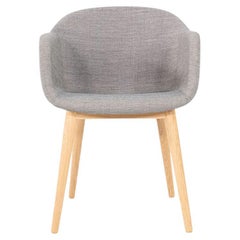 2020s Iskos Berlin for Muuto Fiber Dining Arm Chair with Grey Fabric