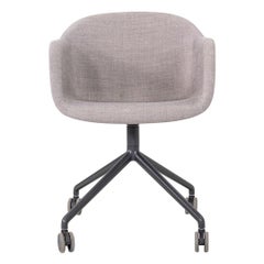 2020s Iskos-Berlin for Muuto Fiber Swivel Desk Chair in Grey Fabric 8x Available 2020s Iskos-Berlin for Muuto Fiber Swivel Desk Chair in Grey Fabric 8x Available