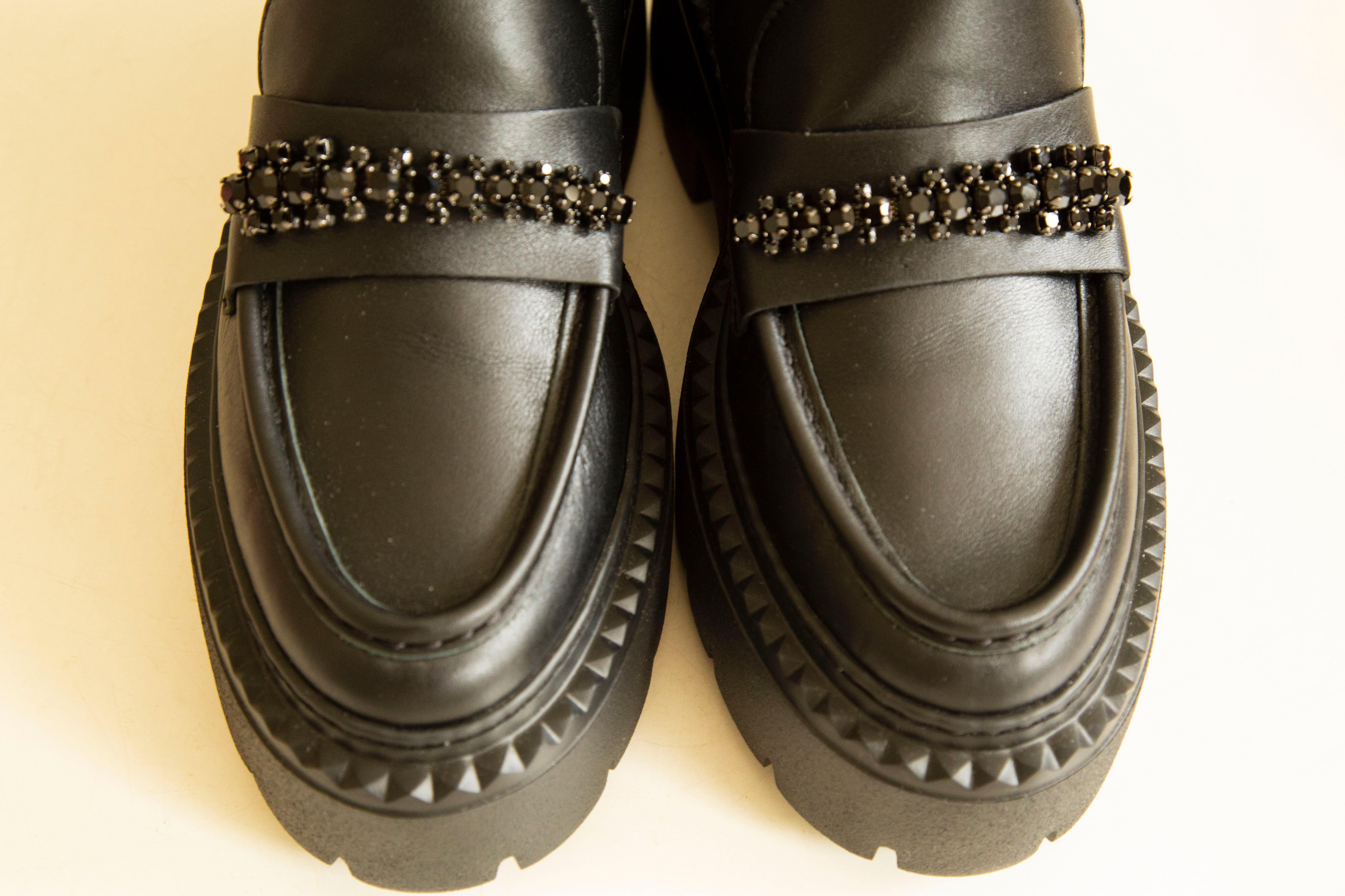 2020s Jimmy Choo Botines de piel negra en venta 7