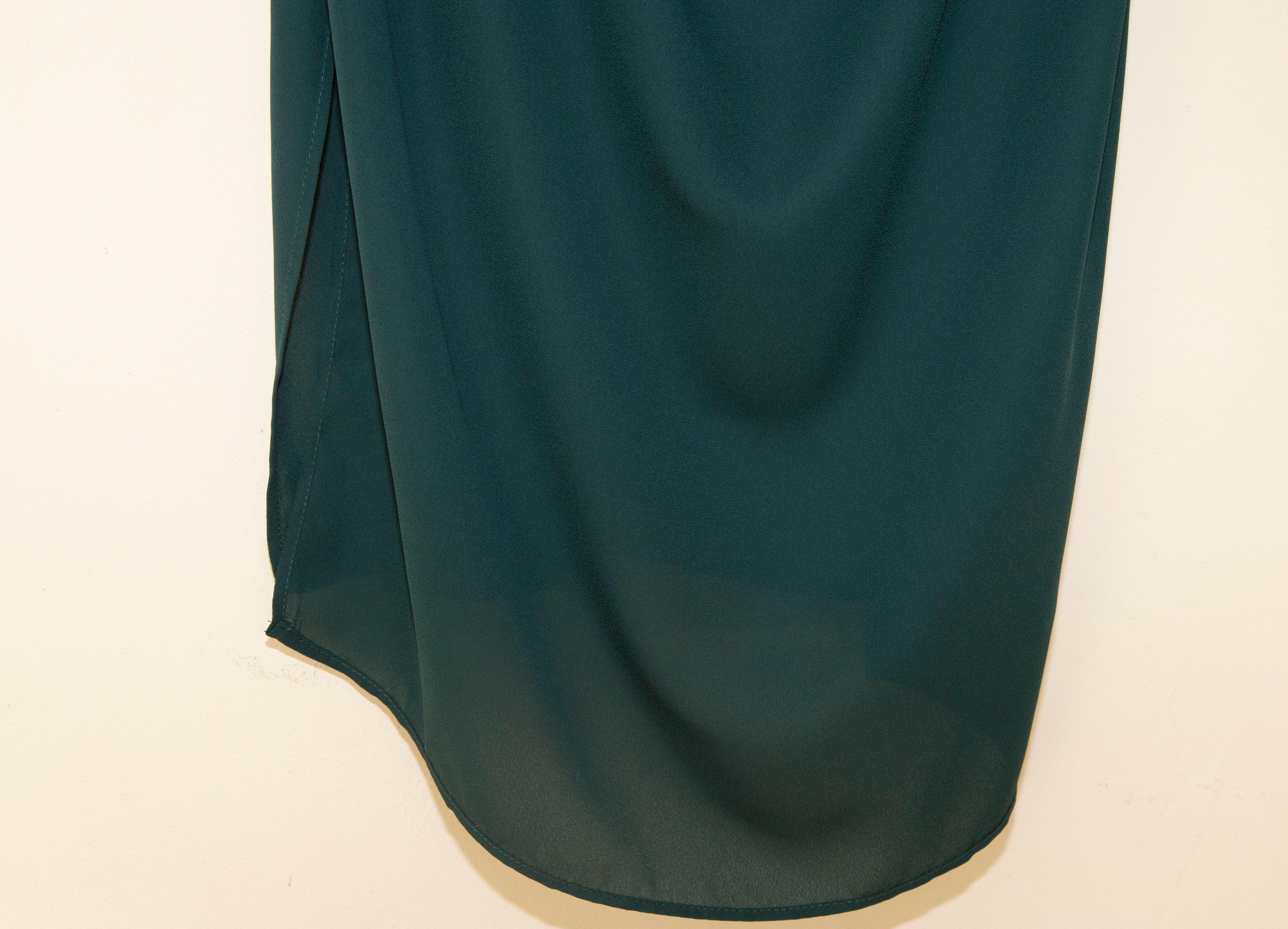 2020s Max Mara Multicolor Floral Seide Assymetric Mid-Length Rock Größe 44 IT Damen im Angebot