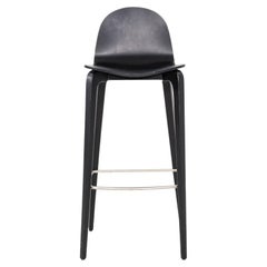 2020s Nadia Arratibel for Ondarreta Bob Bar Stool with Black Frames 5x Available