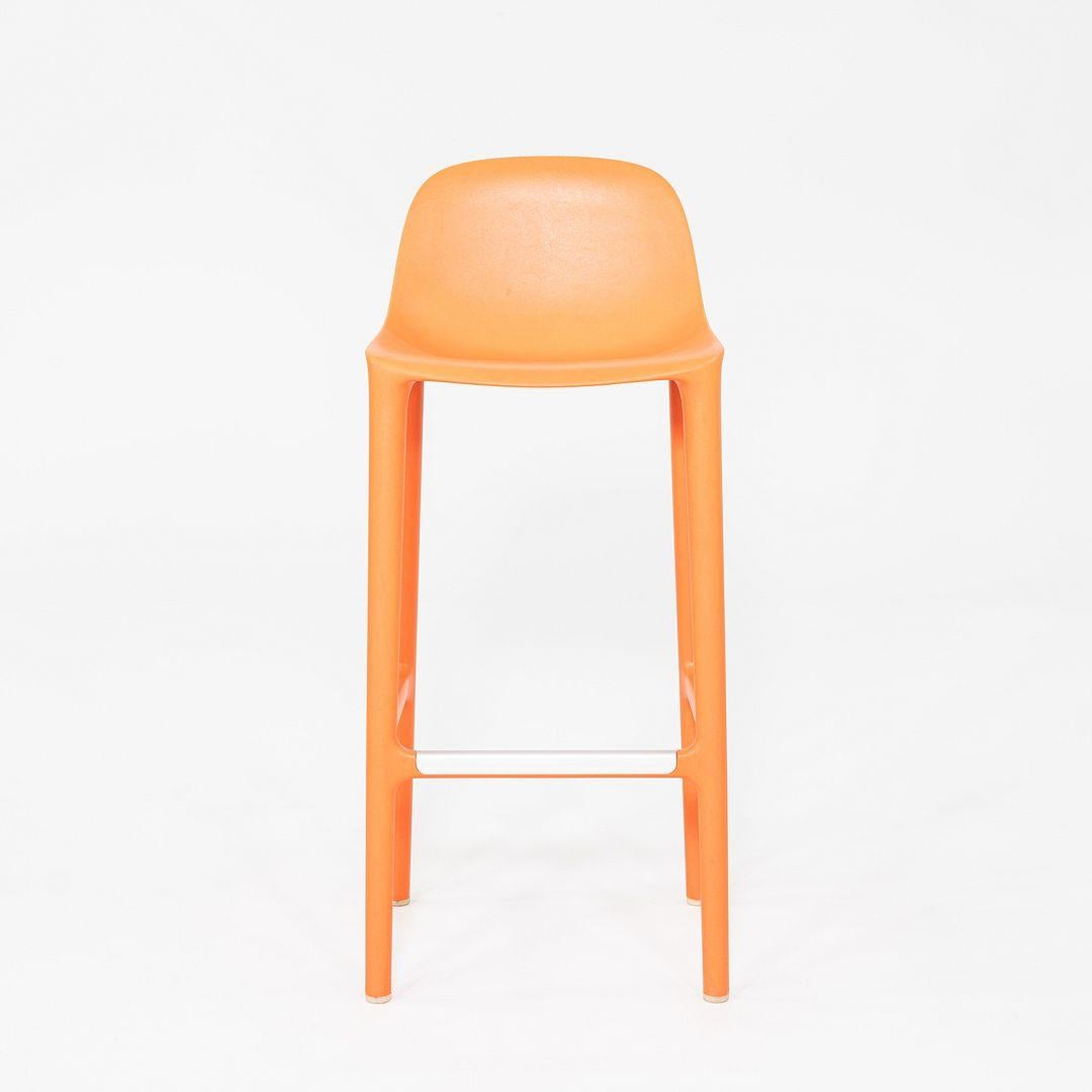 2020s Philippe Starck for Emeco Broom Bar Stool in Orange 8x Available Moderno en venta