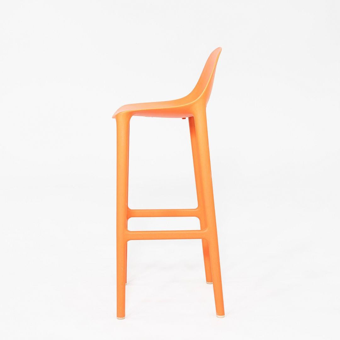 2020s Philippe Starck for Emeco Broom Bar Stool in Orange 8x Available en Bueno estado para la venta en Philadelphia, PA