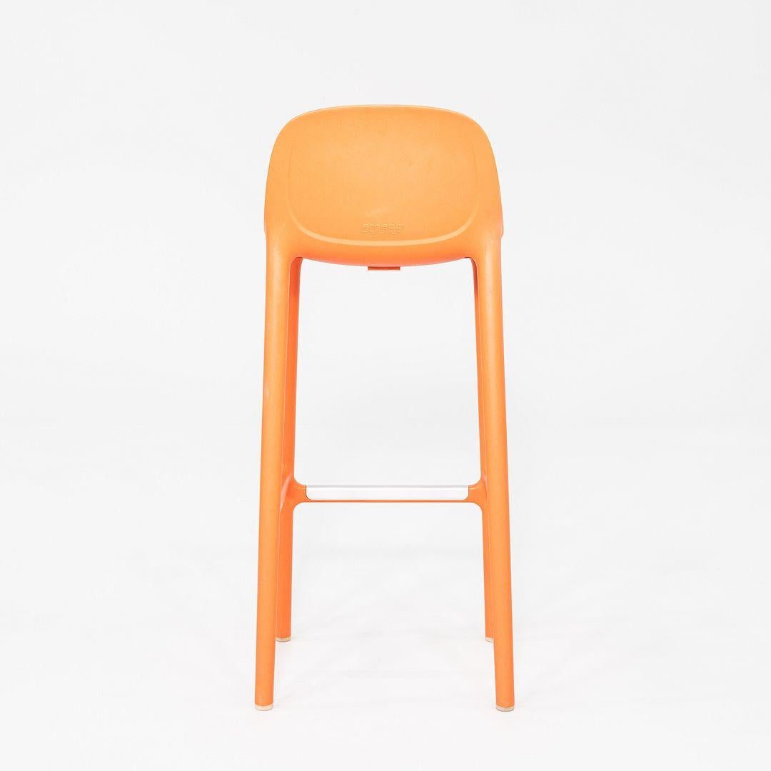 2020s Philippe Starck for Emeco Broom Bar Stool in Orange 8x Available Madera en venta