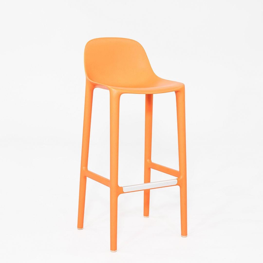 2020s Philippe Starck for Emeco Broom Bar Stool in Orange 8x Available en venta 1