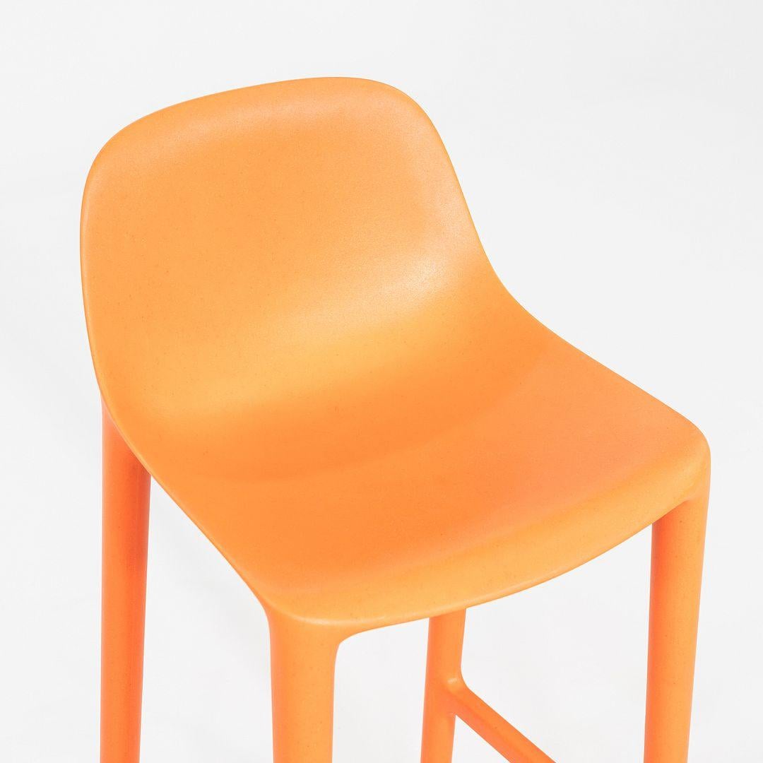 2020s Philippe Starck for Emeco Broom Bar Stool in Orange 8x Available en venta 2