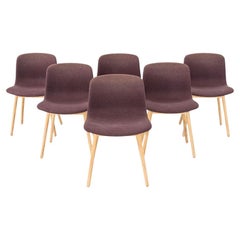 2020s Set of Six About A Chair by Hee Welling and Hay Dining Chairs in Fabric