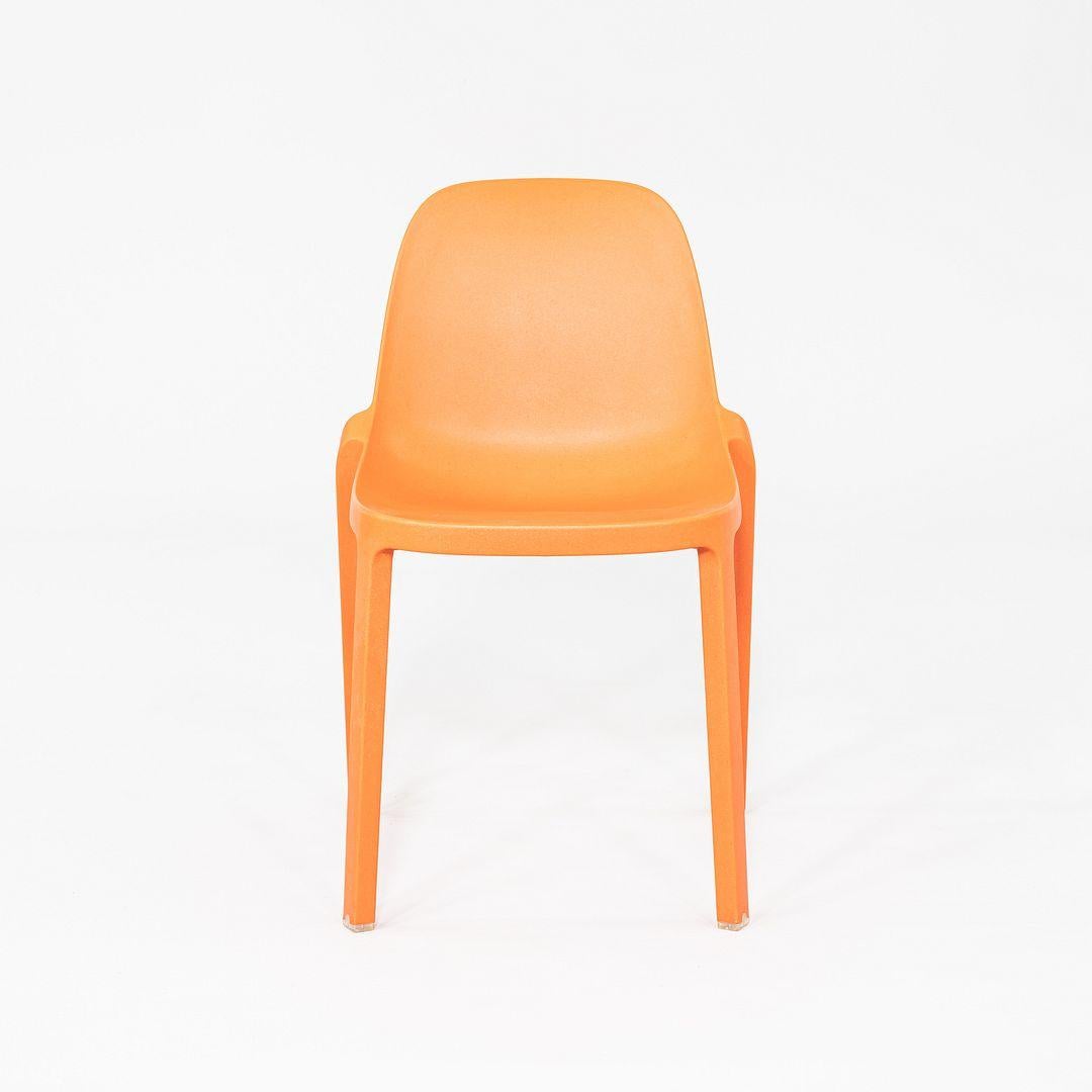 Moderne 2020s Set of Six Philippe Starck for Emeco Broom Stacking Chairs in Orange en vente