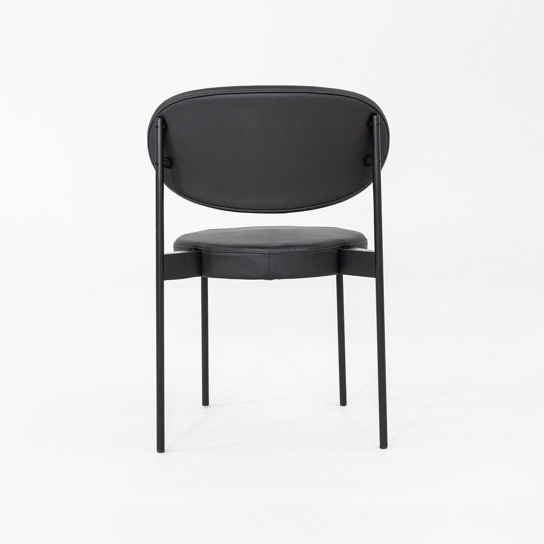 Set di dieci sedie da pranzo Verner Panton per Verpan Serie 430 in pelle del 2020 in vendita 3