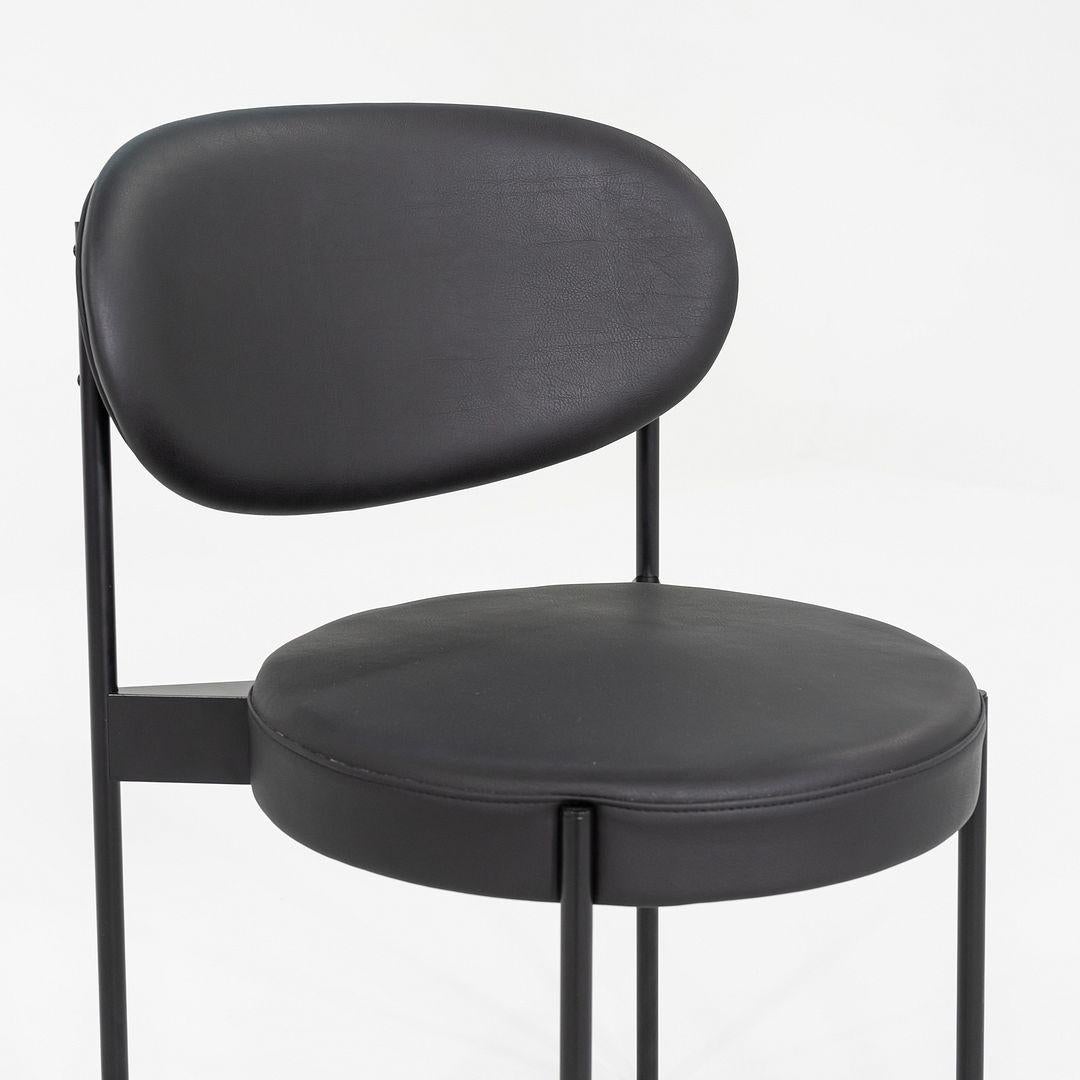 Set di dieci sedie da pranzo Verner Panton per Verpan Serie 430 in pelle del 2020 in vendita 4