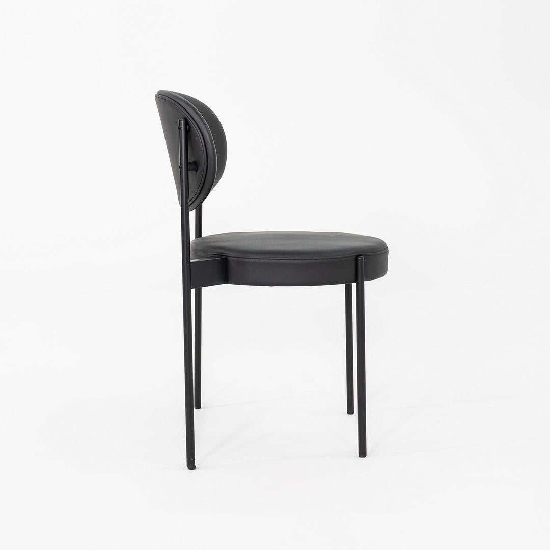 Set di dieci sedie da pranzo Verner Panton per Verpan Serie 430 in pelle del 2020 in vendita 1