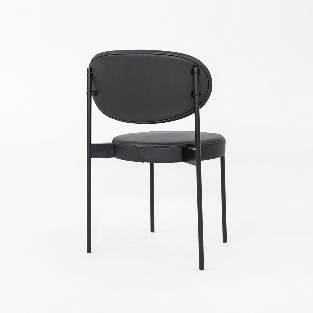 Set di dieci sedie da pranzo Verner Panton per Verpan Serie 430 in pelle del 2020 in vendita 2