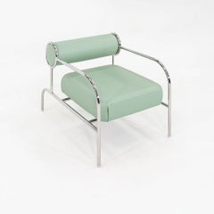 2020s Shiro Kuramata for Cappellini Sofa with Arms Lounge Chair in Green Leather