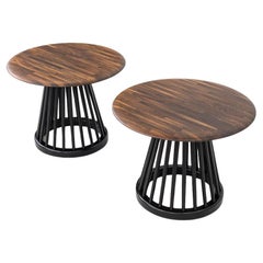 2020s Tom Dixon Fan Side / End Table in Oak 4x Available
