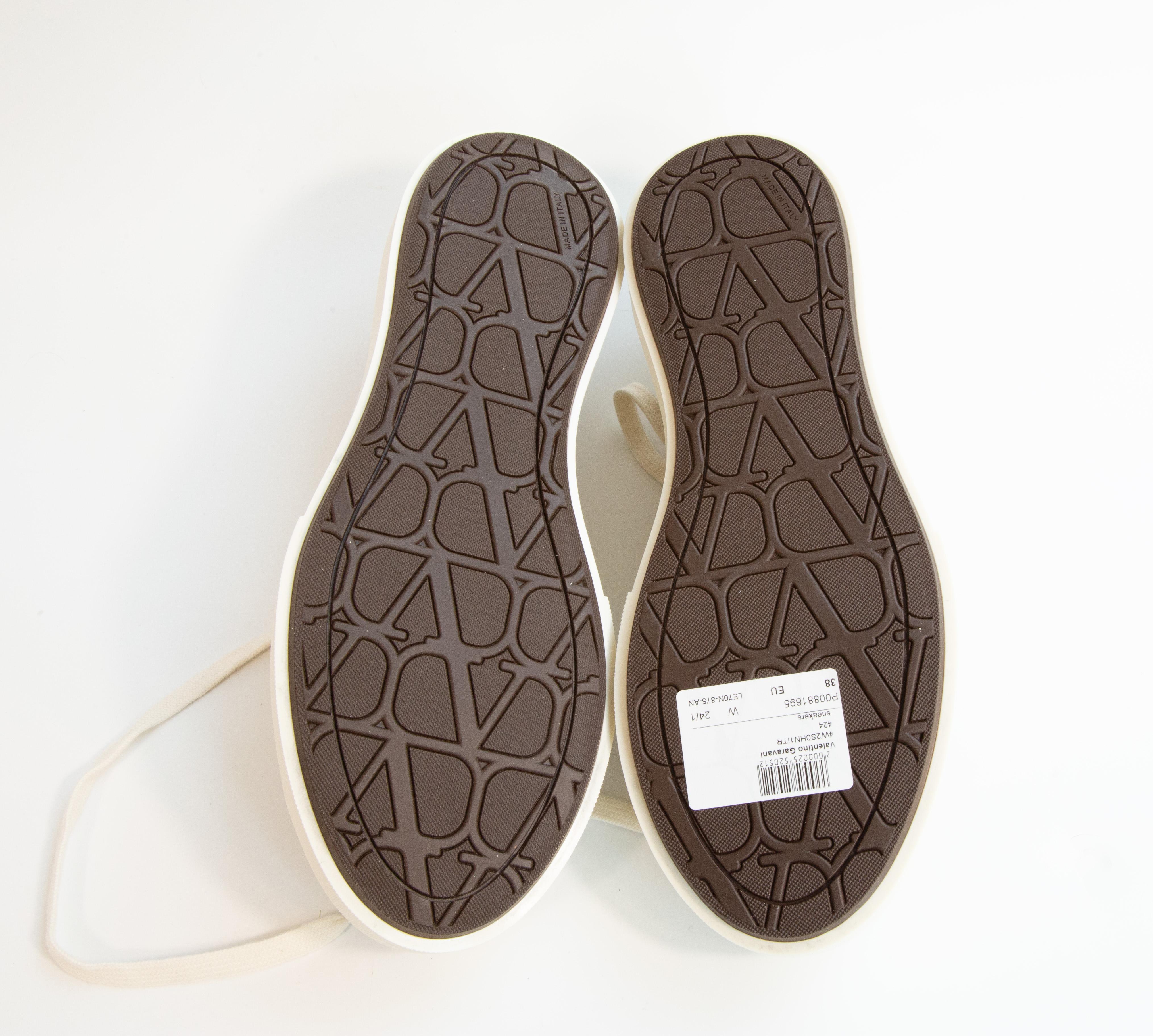 2020s Valentino Garavani Totaloop Platform Canvas Trainers For Sale 5