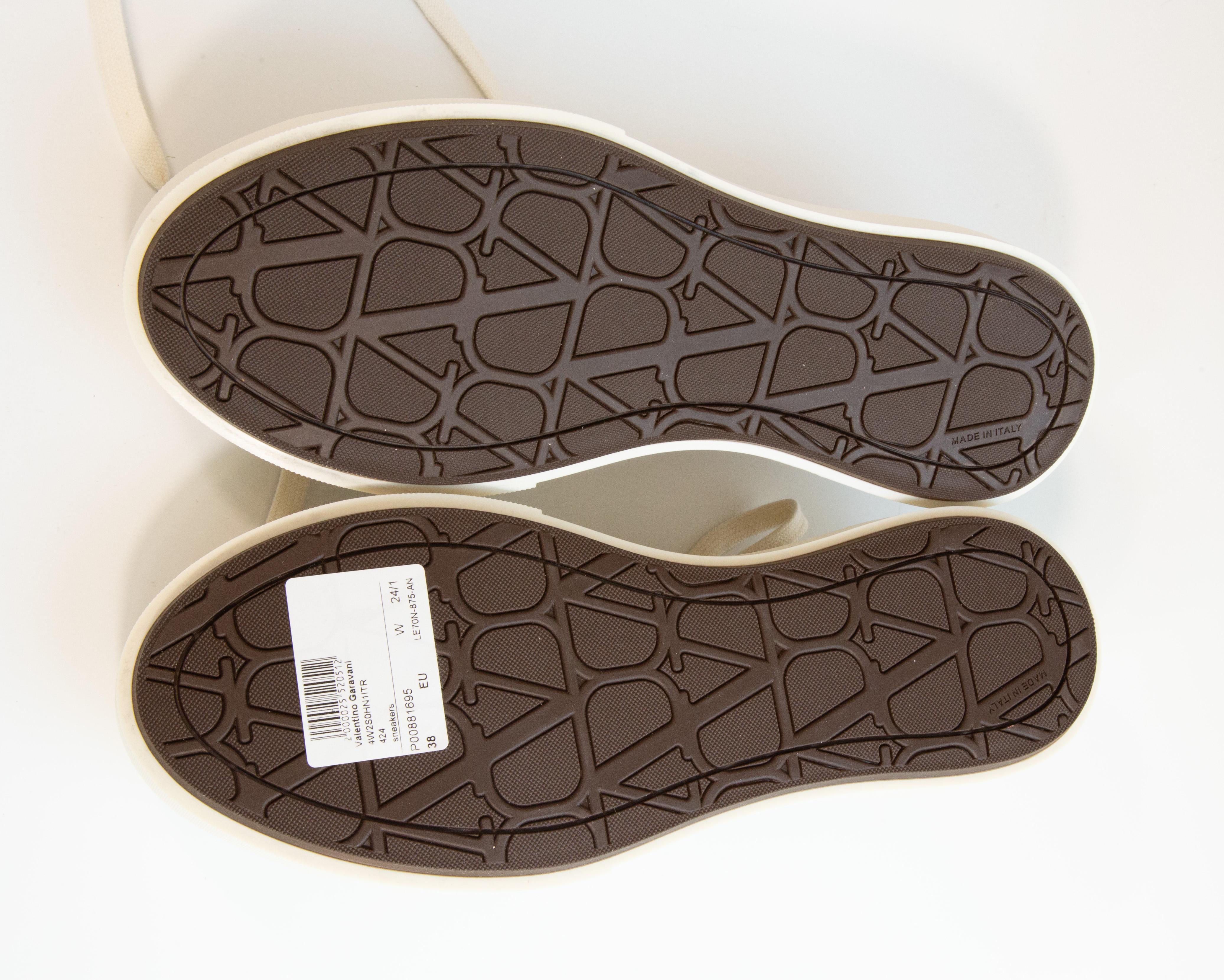 2020s Valentino Garavani Totaloop Platform Canvas Trainers For Sale 7