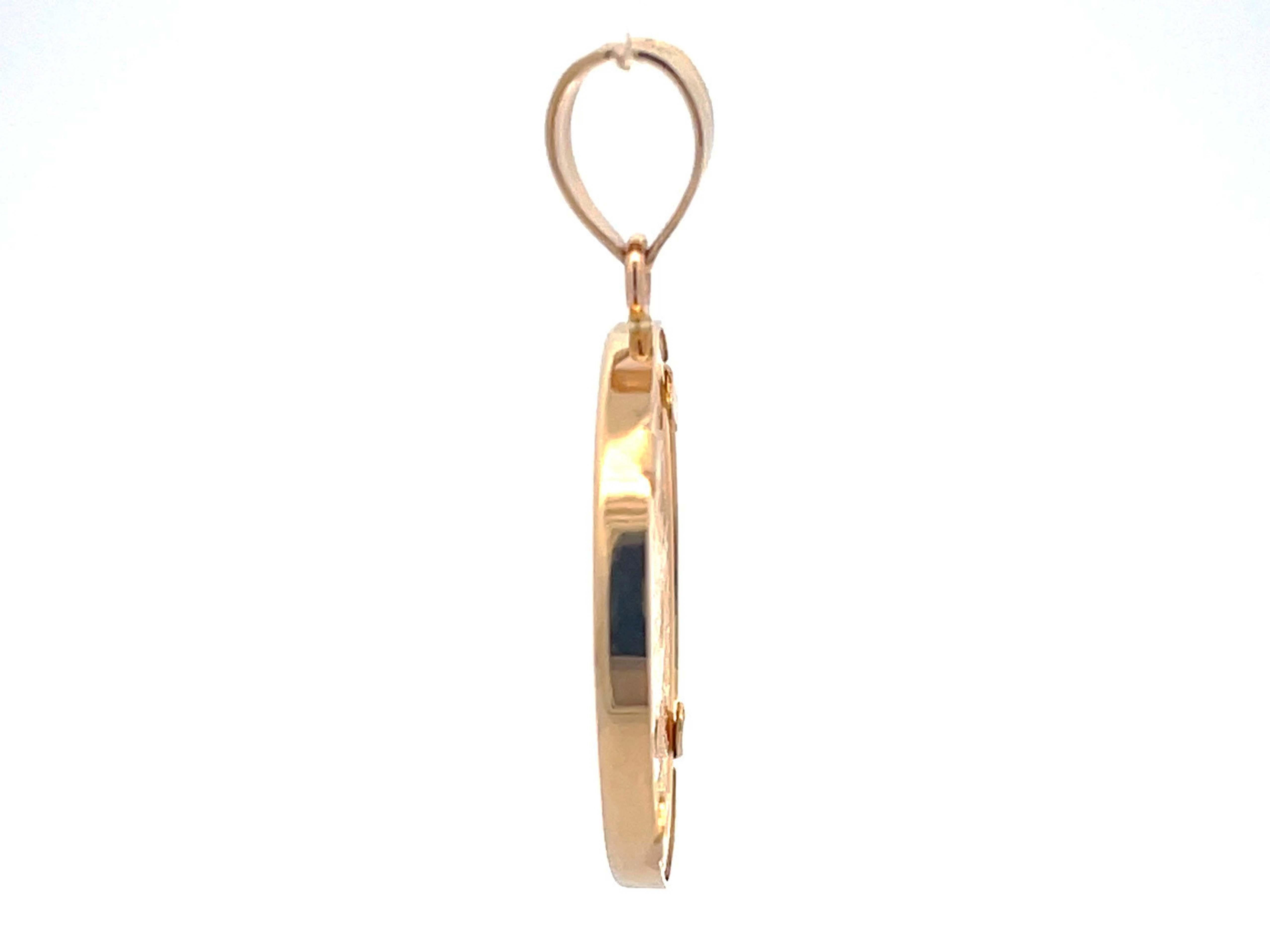 2021 American Eagle $10 Gold Coin in 14k Bezel Pendant In New Condition In Honolulu, HI