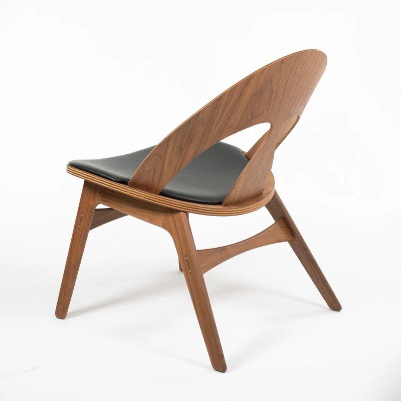 Leather 2021 BM0949P Contour Lounge Chair by Borge Mogensen for Carl Hansen in Walnut For Sale