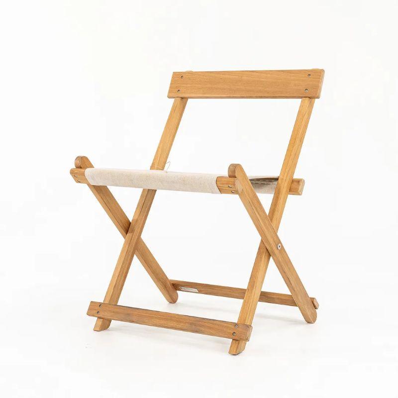 Nous vous proposons à la vente une chaise de salle à manger d'extérieur BM4570 composée d'une structure en bois de teck massif et d'une assise en toile. La chaise, conçue par Hans Wegner et produite par Carl Hansen & Son au Danemark, date d'environ