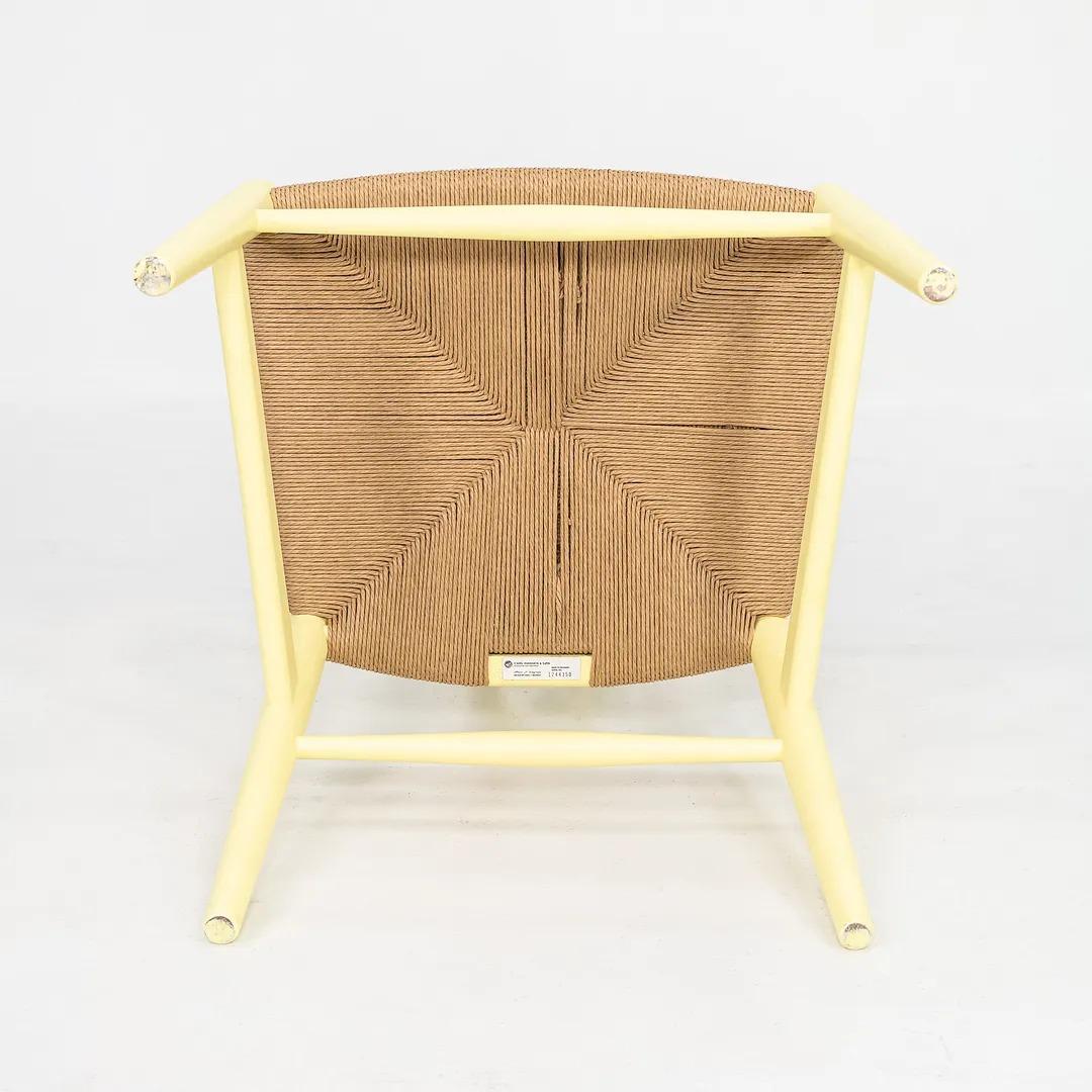 Danish 2021 Carl Hansen CH24 Wishbone Chair by Hans Wegner in Soft Yellow / Hollyhock For Sale