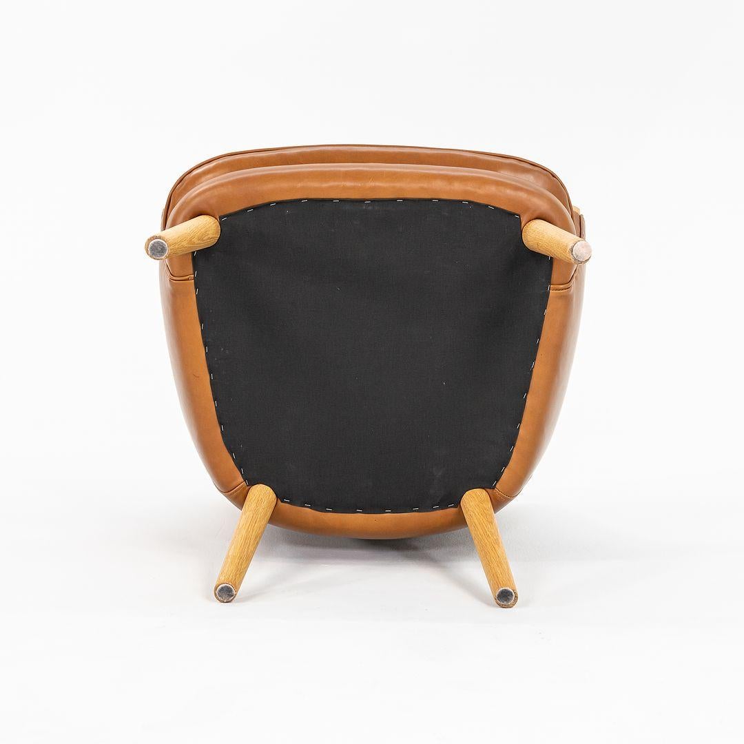 2021 Carl Hansen CH71 von Hans Wegner in cognacfarbenem Leder und Eiche (Moderne) im Angebot