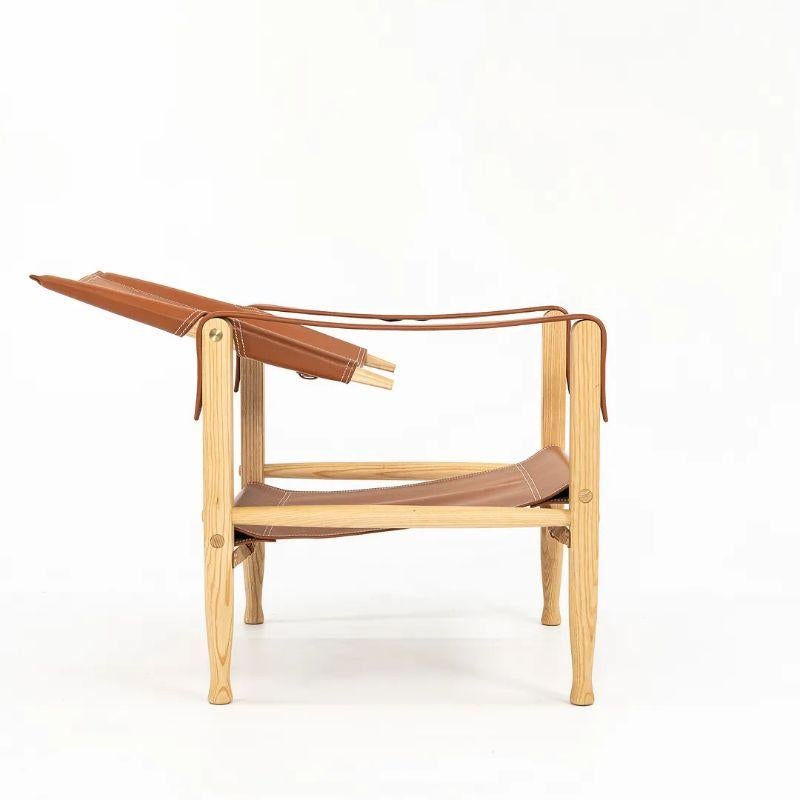 2021 Carl Hansen KK47000 Safari Chair by Kaare Klint in Cognac Leather For Sale 1