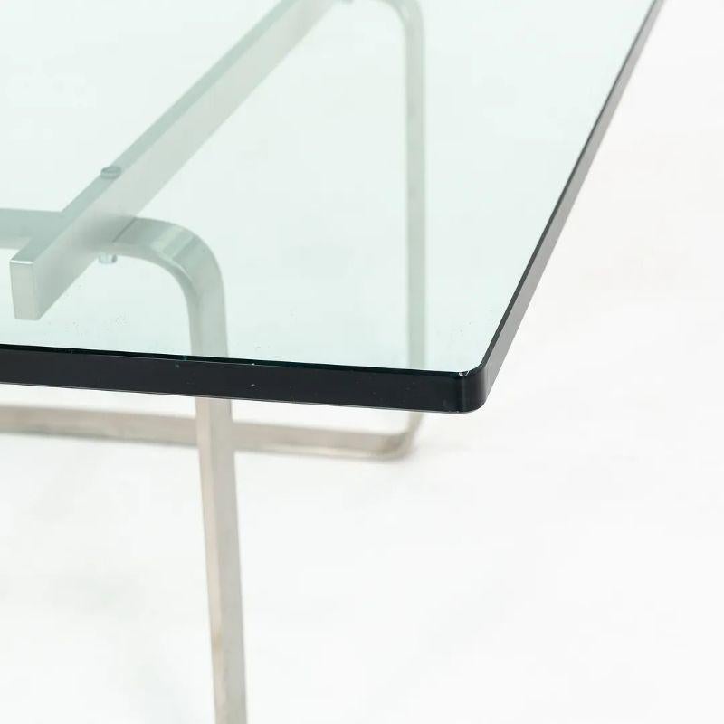 Table basse carrée CH106 de Hans Wegner en verre et acier 2021 Carl Hansen & Son en vente 2