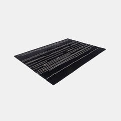 2021 Carl Hansen Woodlines Area Rug in Black & White by Naja Utzom Popov 67x95in