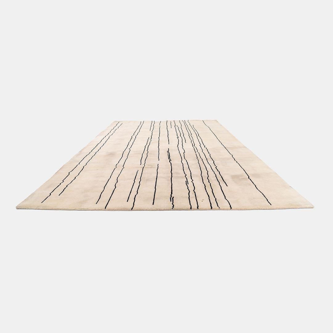 Tapis Woodlines 2021 de Carl Hansen en crème et conçu par Naja Utzom Popov Bon état - En vente à Philadelphia, PA