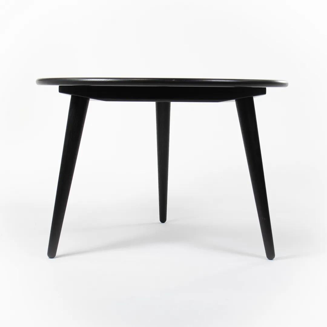 Contemporary 2021 CH008 Coffee Table by Hans Wegner for Carl Hansen in Ebonized Oak 31 inch For Sale