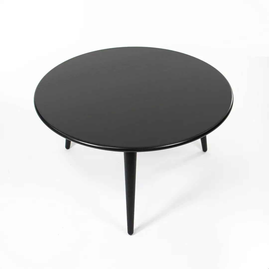 Contemporary 2021 CH008 Coffee Table by Hans Wegner for Carl Hansen in Ebonized Oak 35 inch For Sale