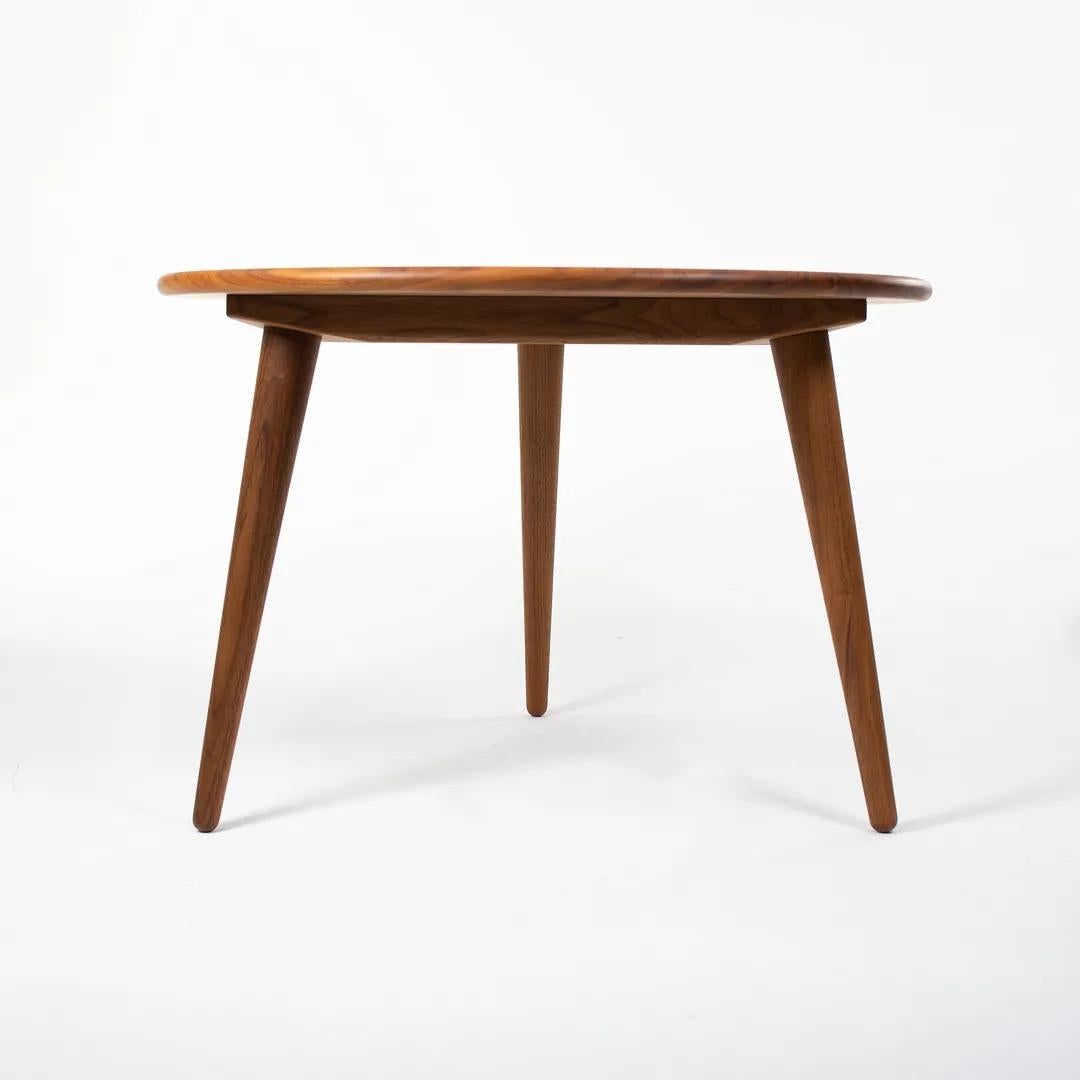 Danish 2021 CH008 Coffee Table by Hans Wegner for Carl Hansen in Walnut 30 inch For Sale