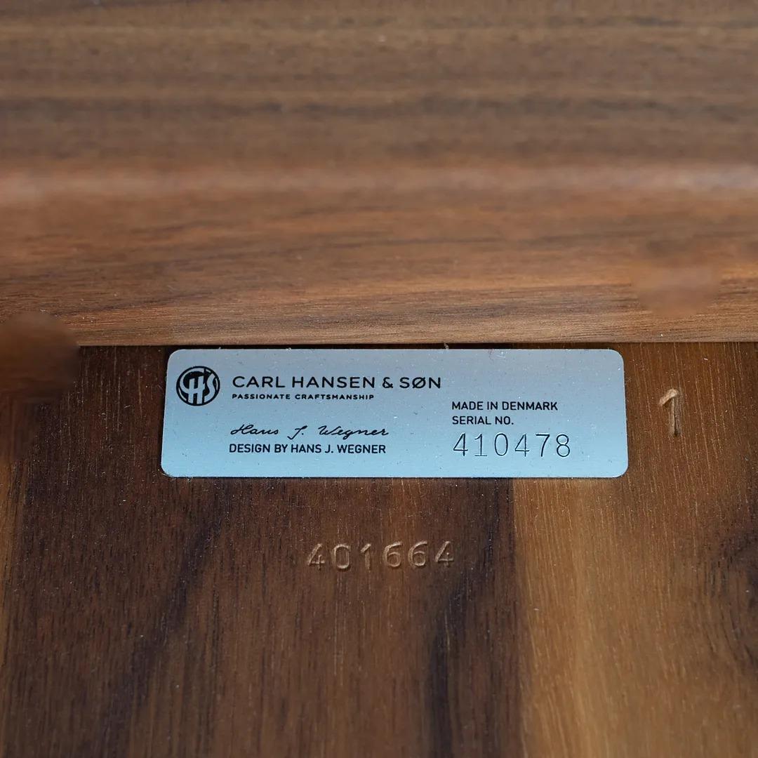 2021 CH008 Coffee Table by Hans Wegner for Carl Hansen in Walnut 30 inch In Good Condition For Sale In Philadelphia, PA