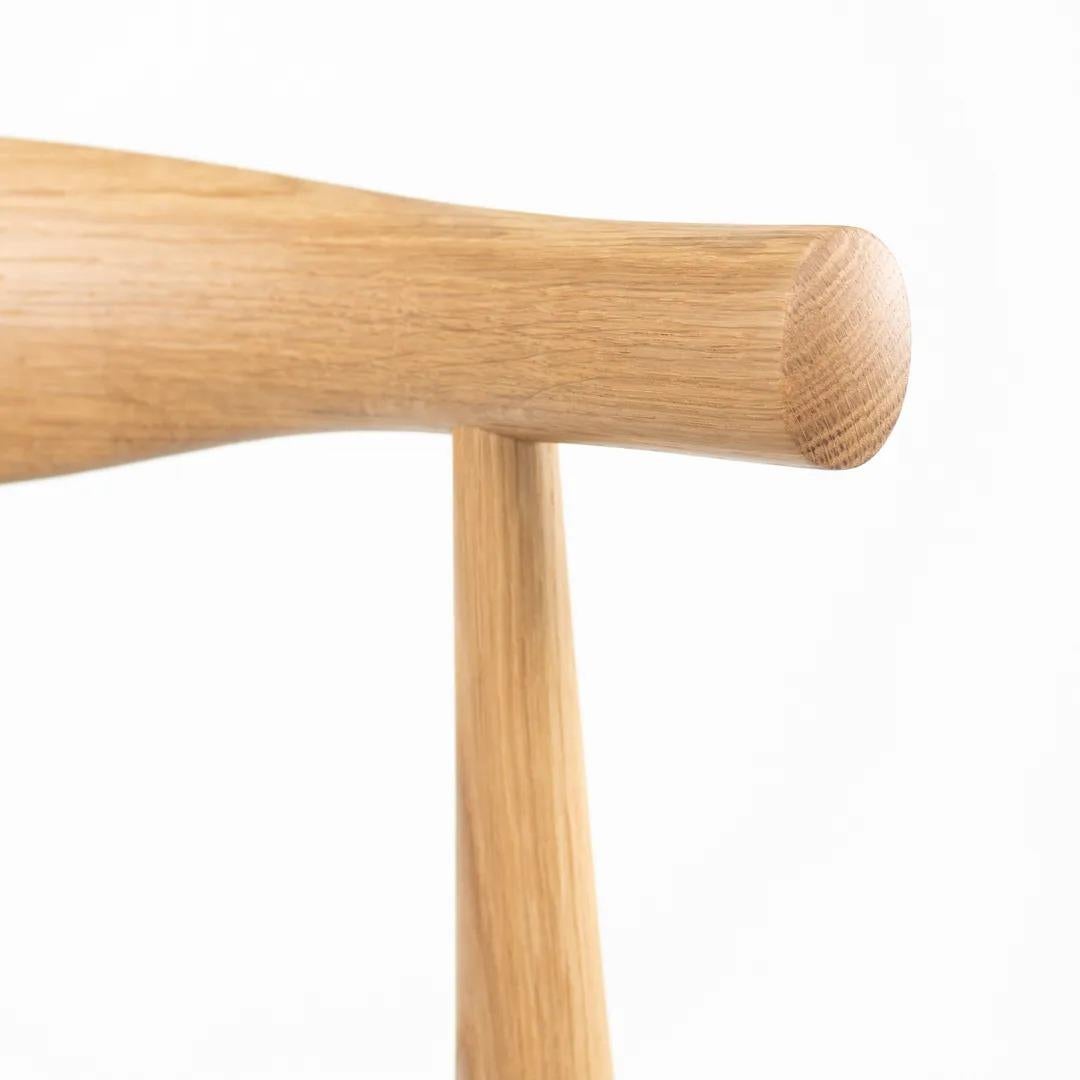 2021 CH20 Elbow Dining Chair by Hans Wegner for Carl Hansen in Oak & Leather 3