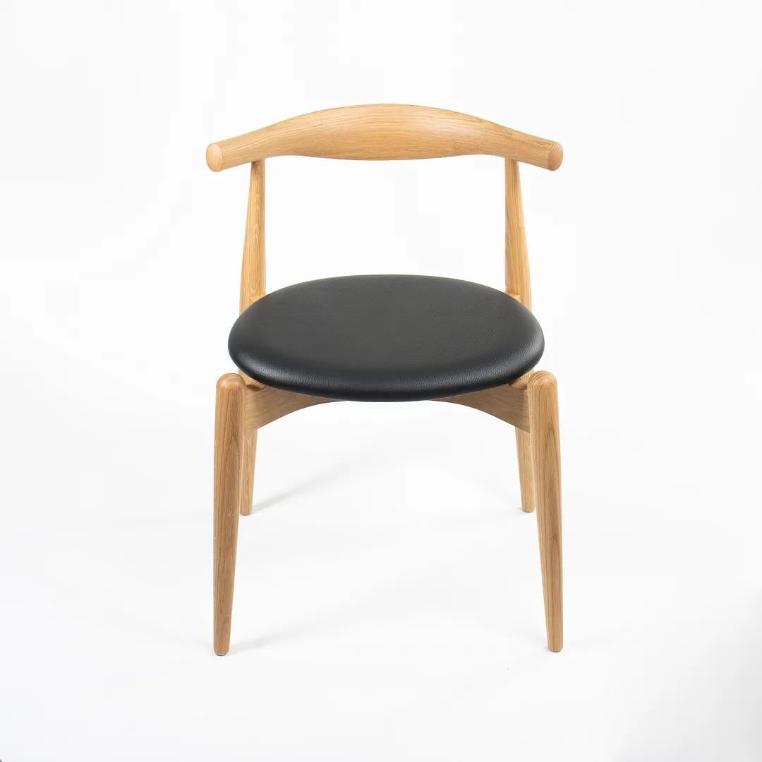 2021 CH20 Elbow Dining Chair by Hans Wegner for Carl Hansen in Oak & Leather For Sale 5