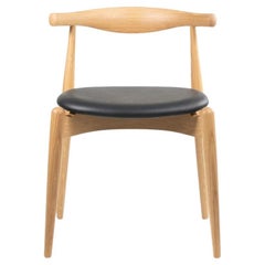 2021 CH20 Elbow Esszimmerstuhl von Hans Wegner für Carl Hansen aus Eiche und Leder