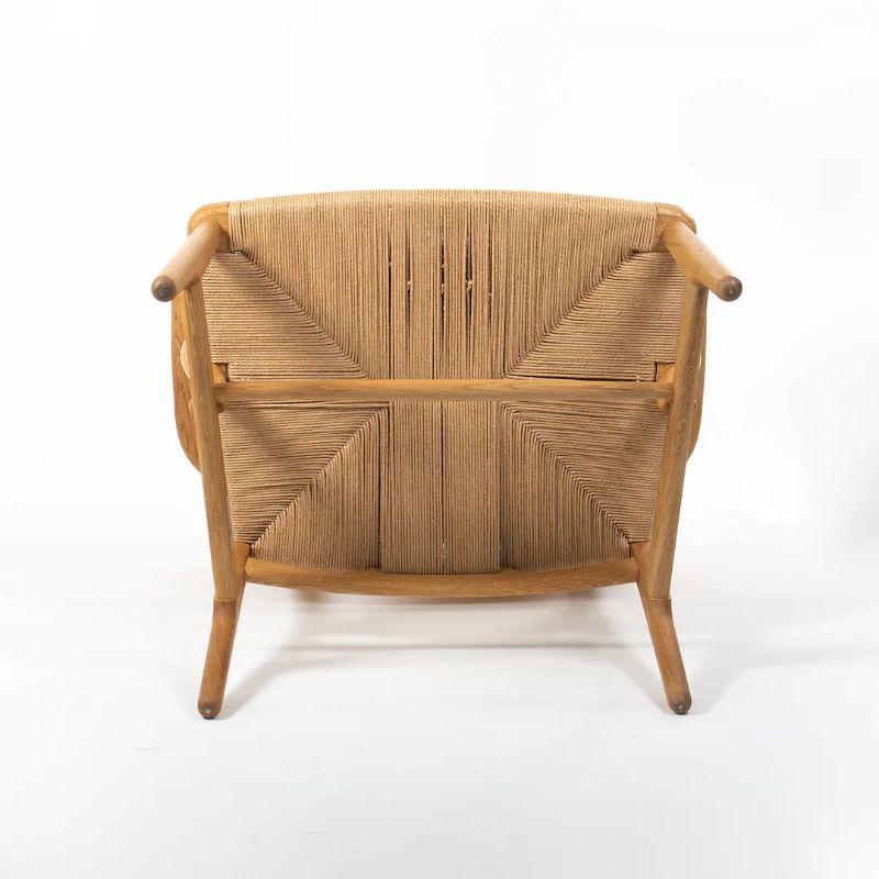 2021 CH22 Lounge Chair by Hans Wegner for Carl Hansen in Oak Natural w/ Cord 1