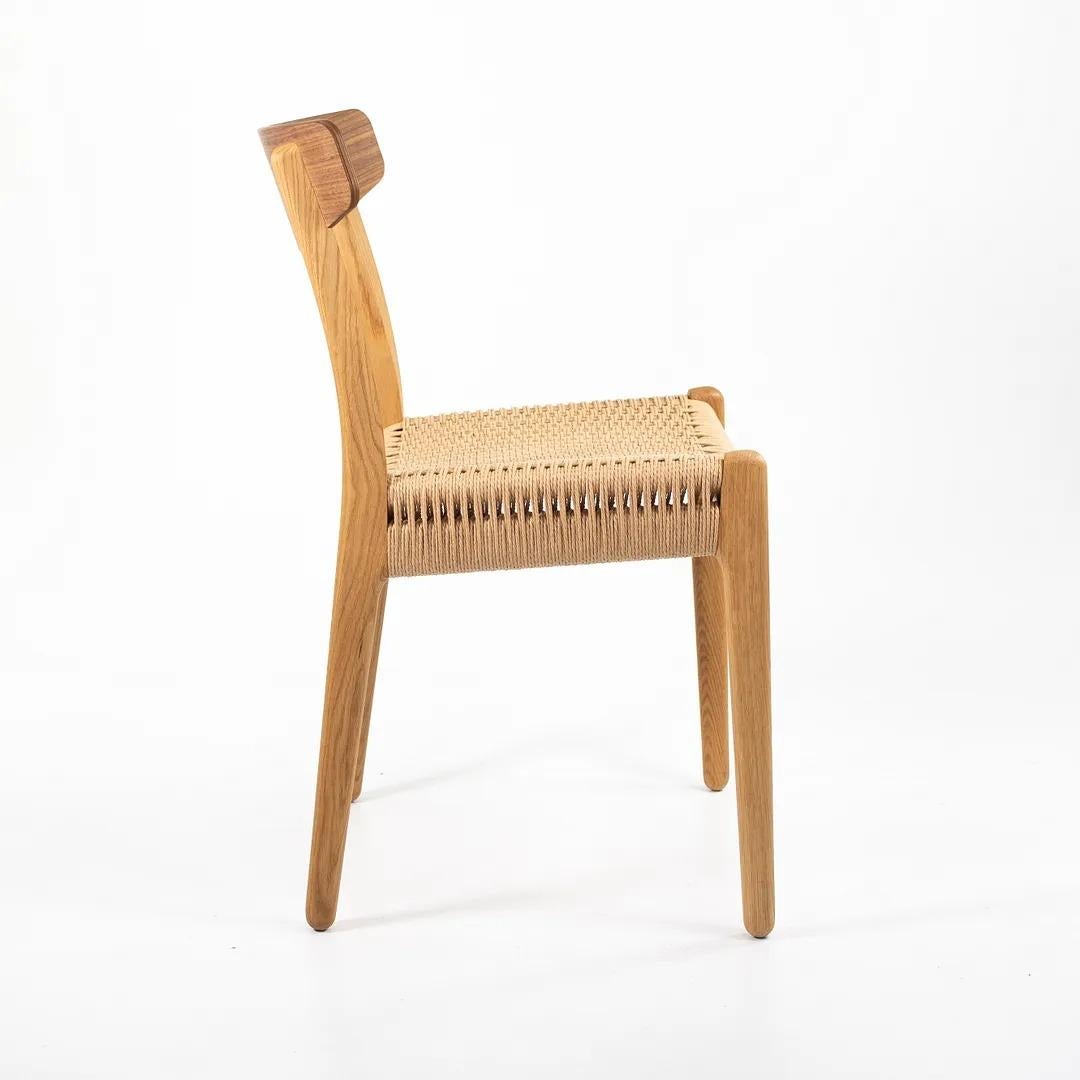 2021 CH23 Dining Chair by Hans Wegner for Carl Hansen in Oak & Walnut For Sale 2