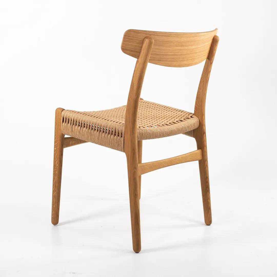 Danish 2021 CH23 Dining Chair by Hans Wegner for Carl Hansen in Oil Oak and Paper Cord For Sale