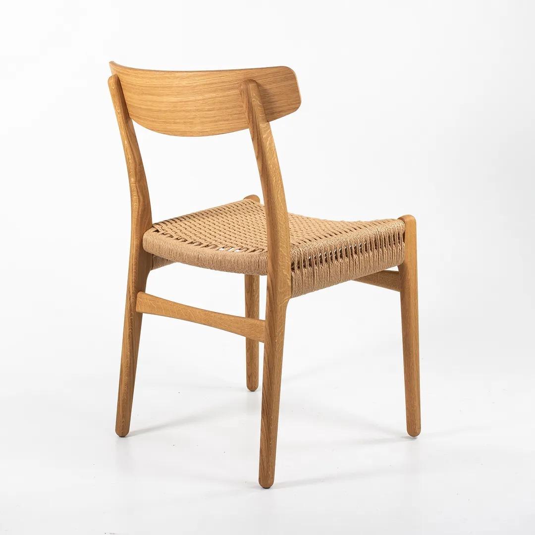 Contemporary 2021 CH23 Dining Chair by Hans Wegner for Carl Hansen in Oil Oak and Paper Cord For Sale
