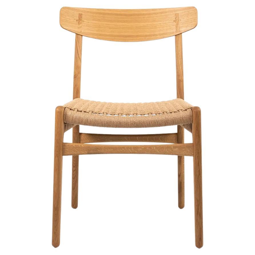 2021 CH23 Dining Chair by Hans Wegner for Carl Hansen in Oil Oak and Paper Cord For Sale
