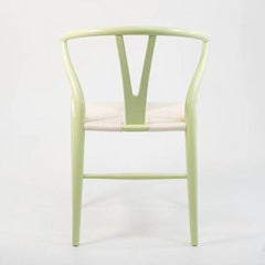2021 CH24 Wishbone Dining Chair by Hans Wegner for Carl Hansen in Green Beech
