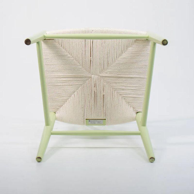 Danois 2021 CH24 Chaise de salle à manger Wishbone par Hans Wegner pour Carl Hansen en hêtre vert en vente