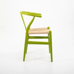 2021 CH24 Wishbone Dining Chair by Hans Wegner for Carl Hansen in Green