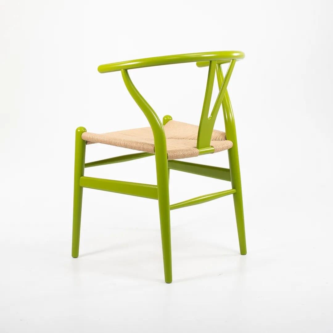 Danish 2021 CH24 Wishbone Dining Chair by Hans Wegner for Carl Hansen in Green For Sale