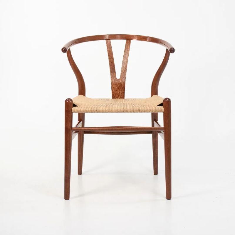 2021 CH24 Wishbone Dining Chair by Hans Wegner for Carl Hansen in Mahogany For Sale 4