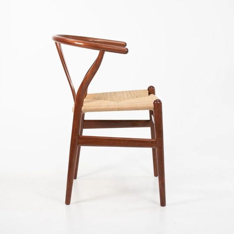 Scandinavian Modern 2021 CH24 Wishbone Dining Chair by Hans Wegner for Carl Hansen in Mahogany For Sale