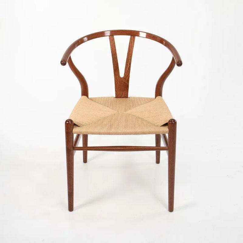 2021 CH24 Wishbone Dining Chair by Hans Wegner for Carl Hansen in Mahogany For Sale 1